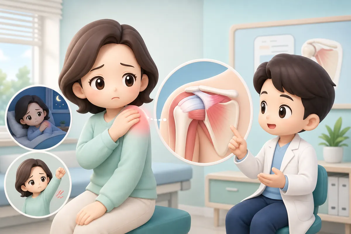 "밤만 되면 어깨가 쑤셔서 잠을 못 자요" 오십견일 수도, 회전근개일 수도 있습니다
