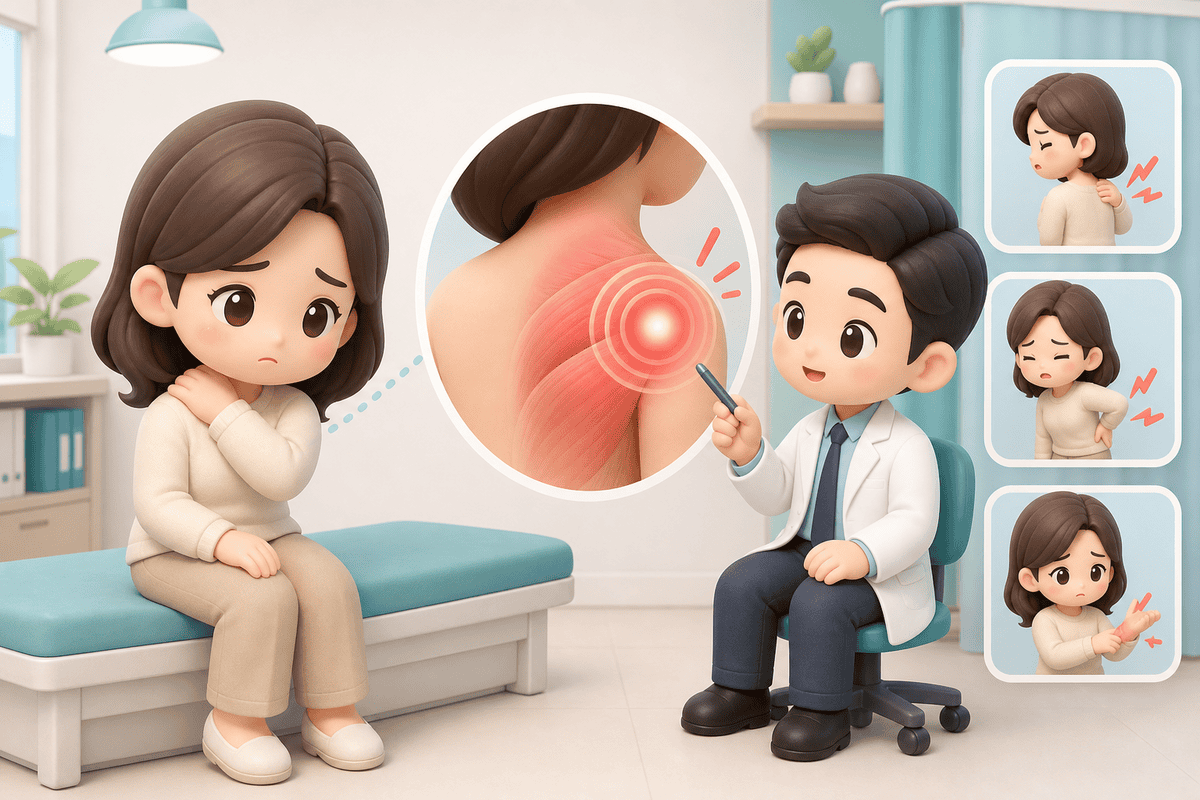 "어디가 어떻게 아픈지 말로 설명하기가 어려워요" 통증의학과 첫 진료, 이렇게 정리해 가면 원인을 빨리 짚습니다