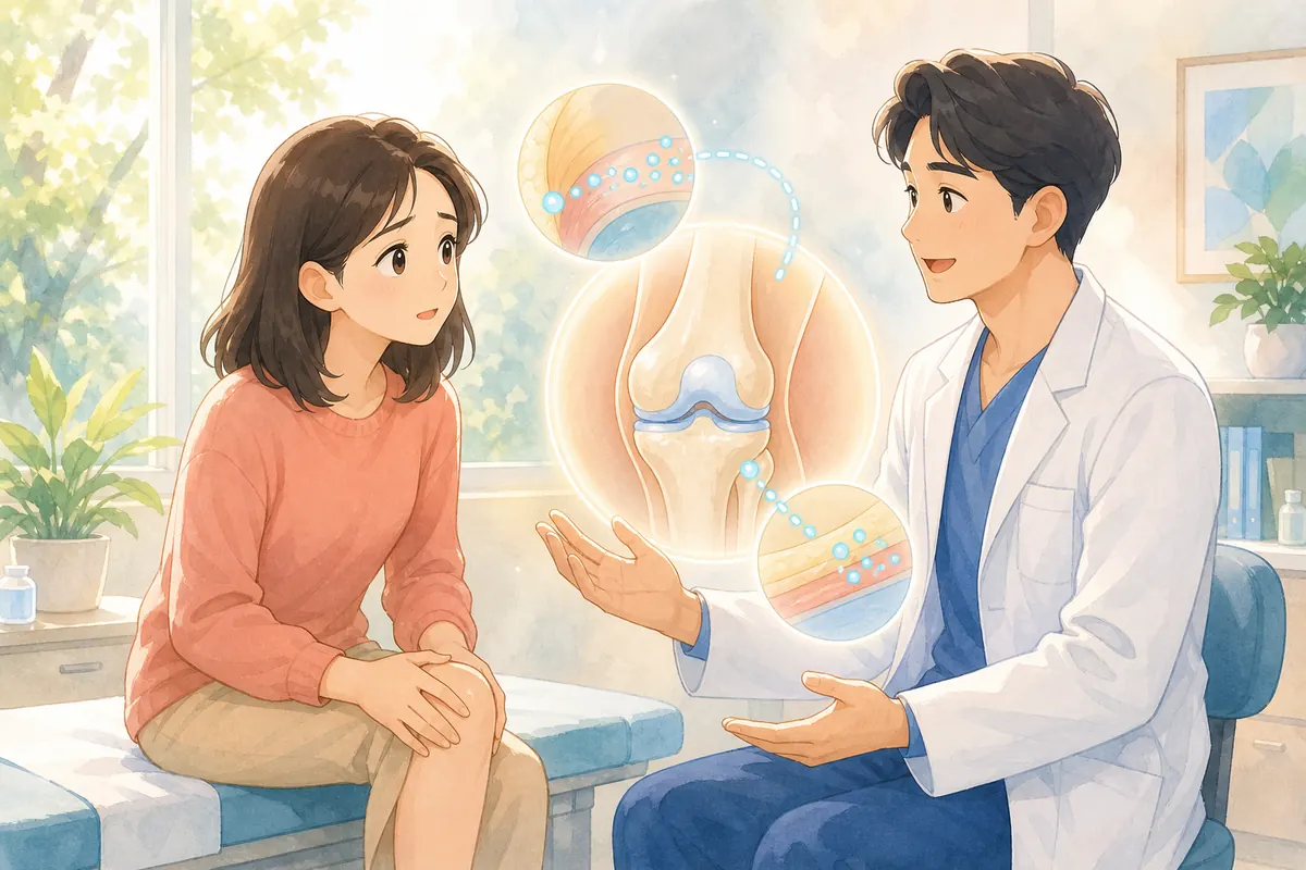관절강 주사와 재생치료, 관절 안을 겨냥할 때와 관절 바깥을 겨냥할 때