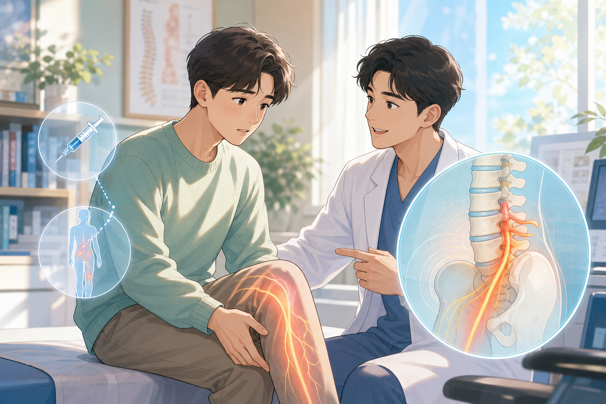 주사 한 방 먼저? 지점 확인이 먼저? — 다리 저림, 순서가 바뀌면 안 되는 이유